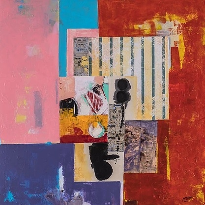 من أعمال الفنان عبدالله المرزوق من موقع حافظ جاليري