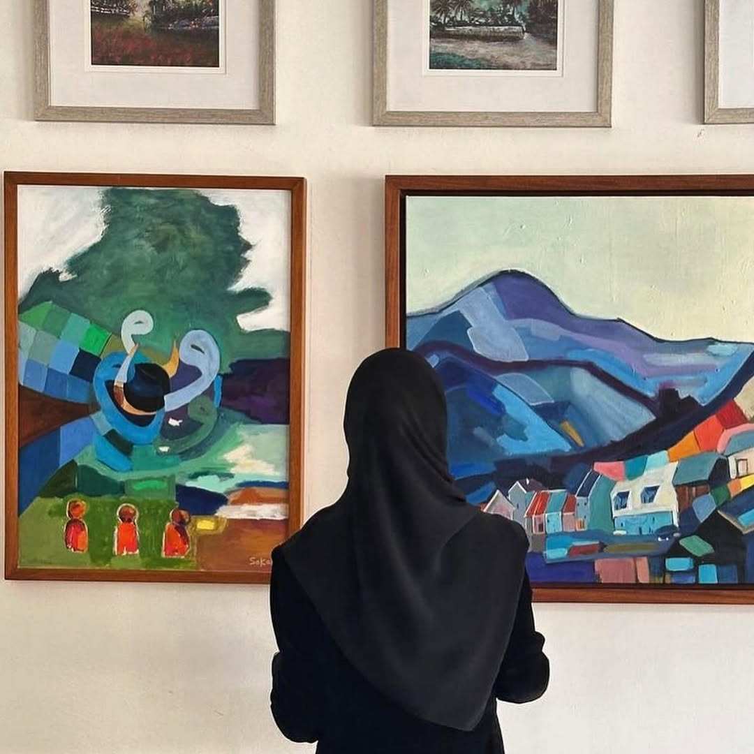 من أعمال الفنانة بسمة محمد الصقعبي