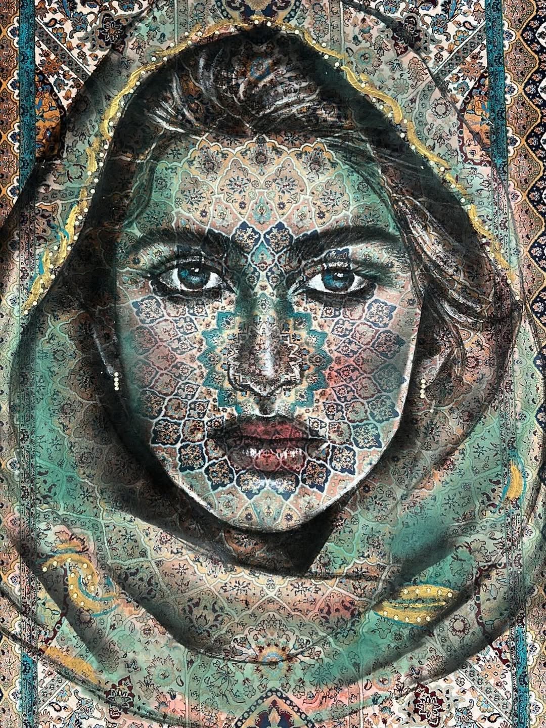 من أعمال الفنانة نوره البوعينين