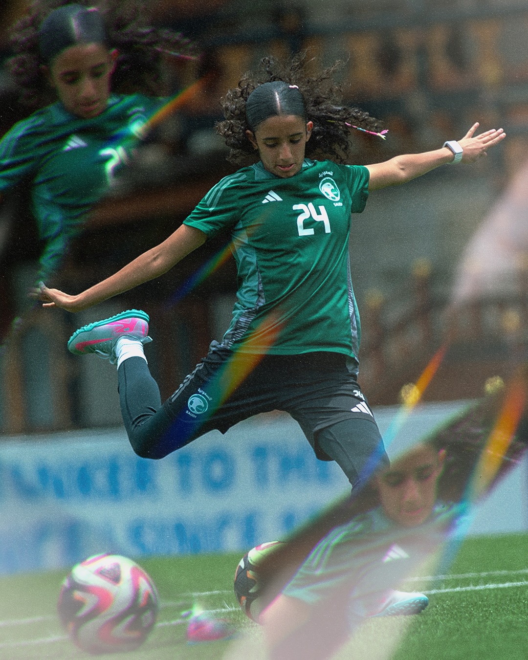من استعدادات اللاعبات لأول مشاركة رسمية لمنتخب الشابات في تصفيات قارية