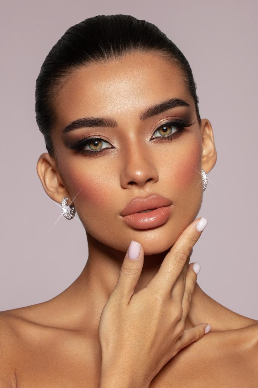 من اطلالات المكياج من خبيرة التجميل ندى ناصر