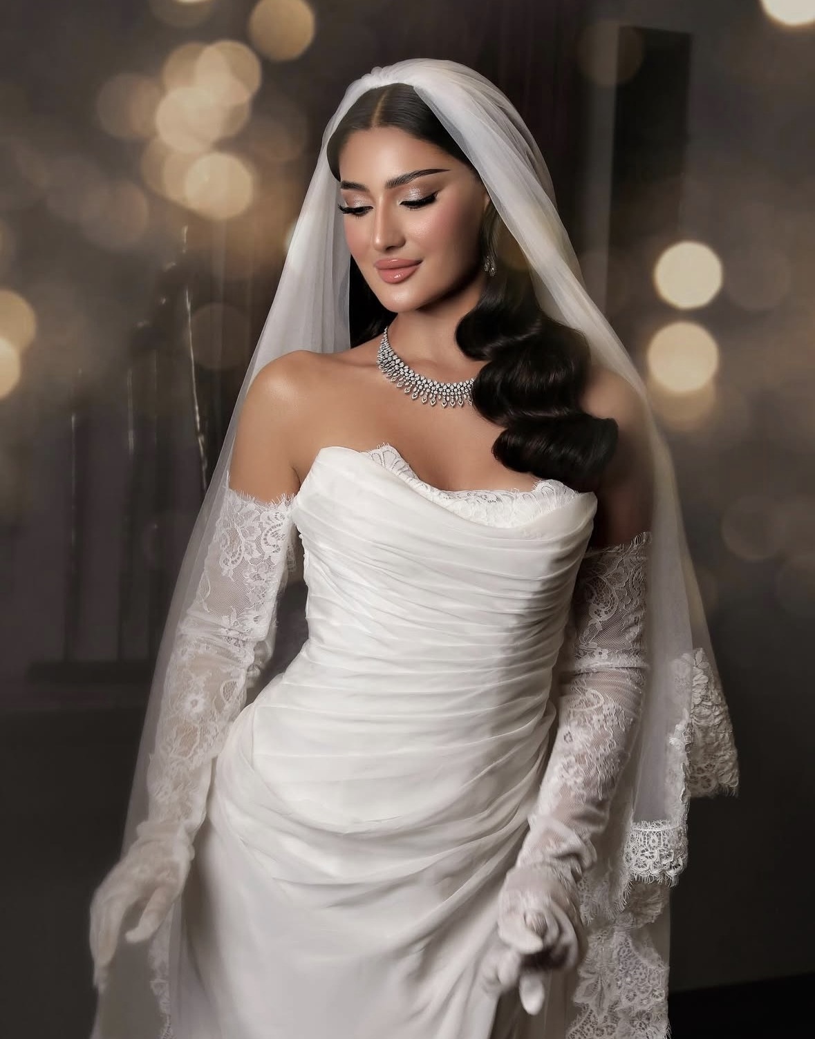 من تسريحات العرايس من مصففة الشعر رنا نزيه