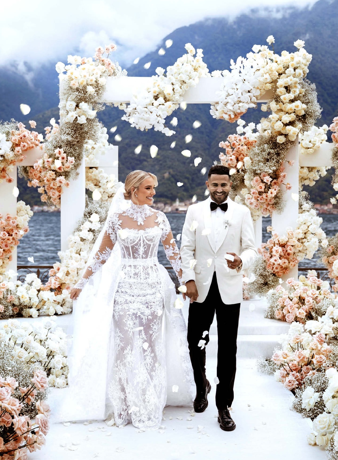 من حفل زفاف رياض محرز في إيطاليا