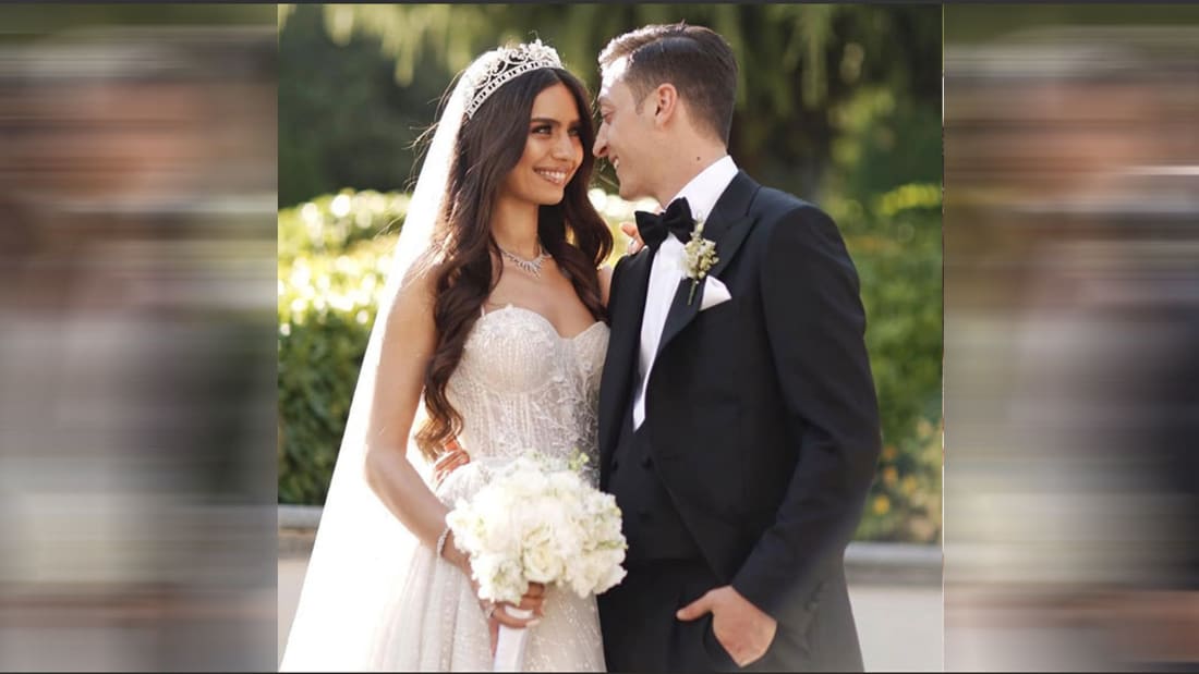 من زفاف مسعود أوزيل وملكة جمال تركيا