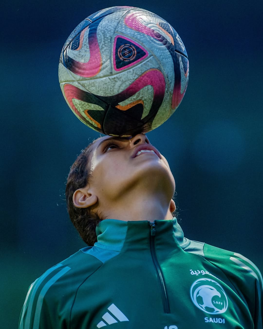 من لاعبات المنتخب الوطني السعودي للشابات