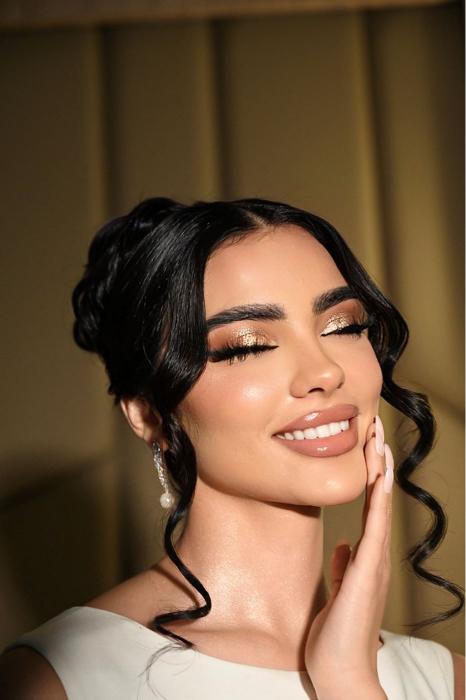 من مكياج العرايس من الميك أب أرتست السعودية نوره العنزي