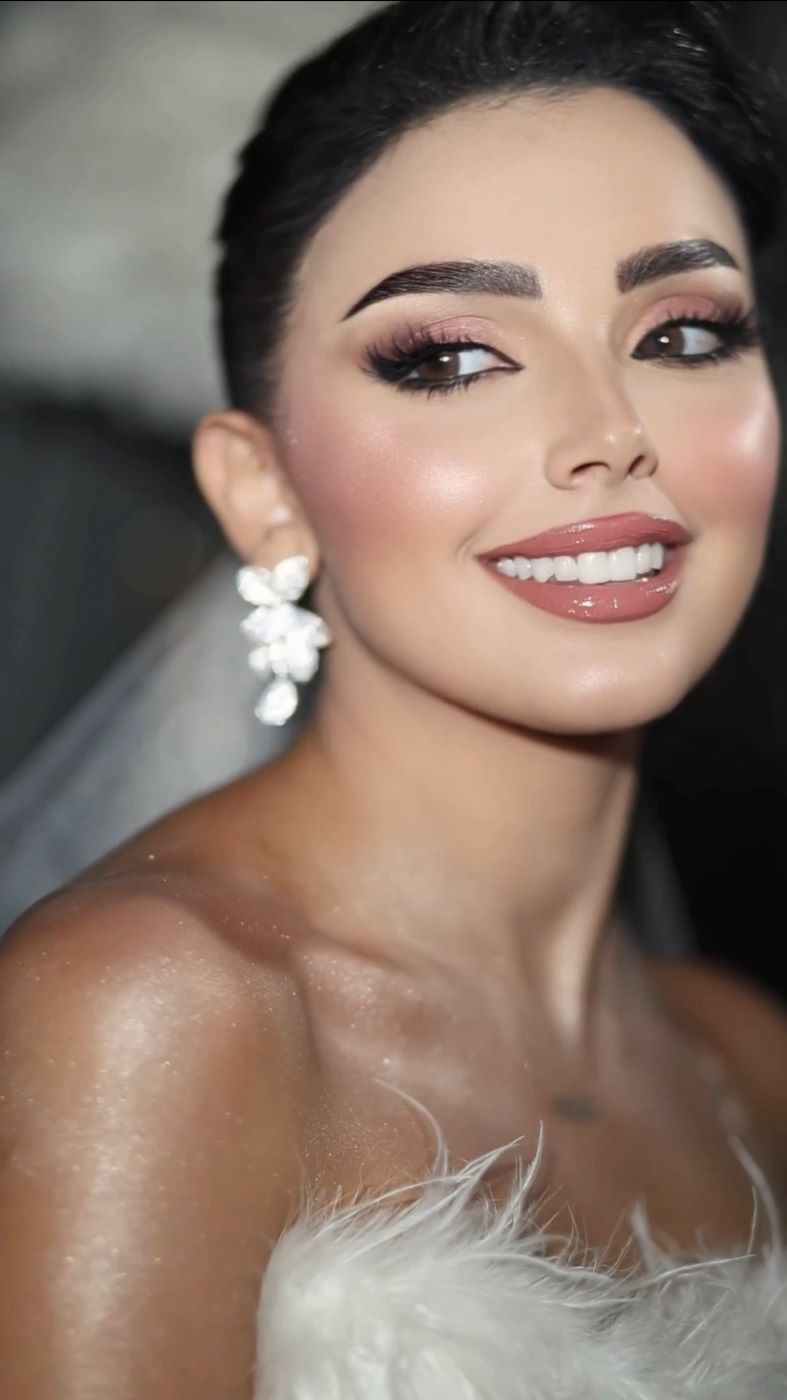 من مكياج العرايس من الميك أب ارتست نوره محمد المعروفة بـ نوره بيوتي