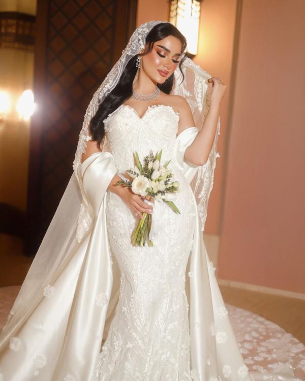 من مكياج العرايس من الميك اب أرتست المتخصصة منى عبدالرحمن