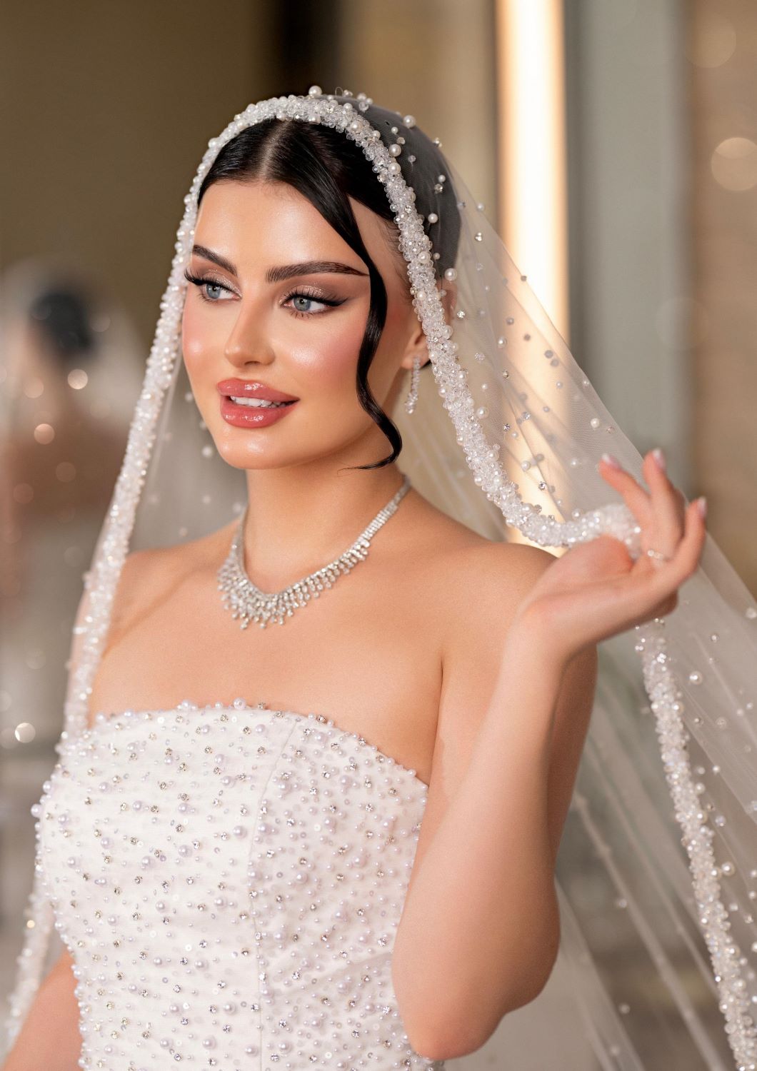 من مكياج العرايس من خبيرة التجميل السعودية لجين الغامدي