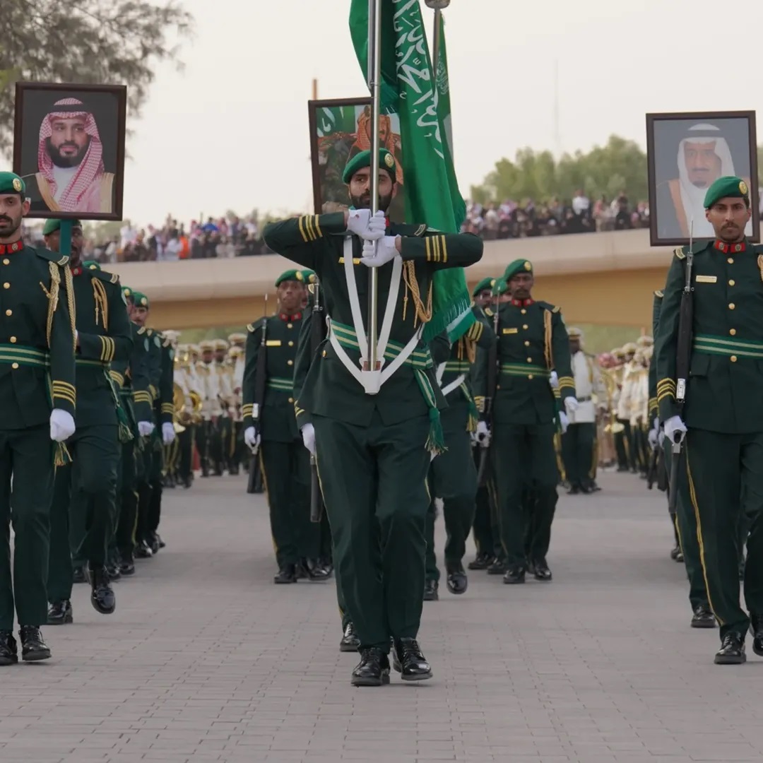 من مواكب الاستعراضات في الدرعية