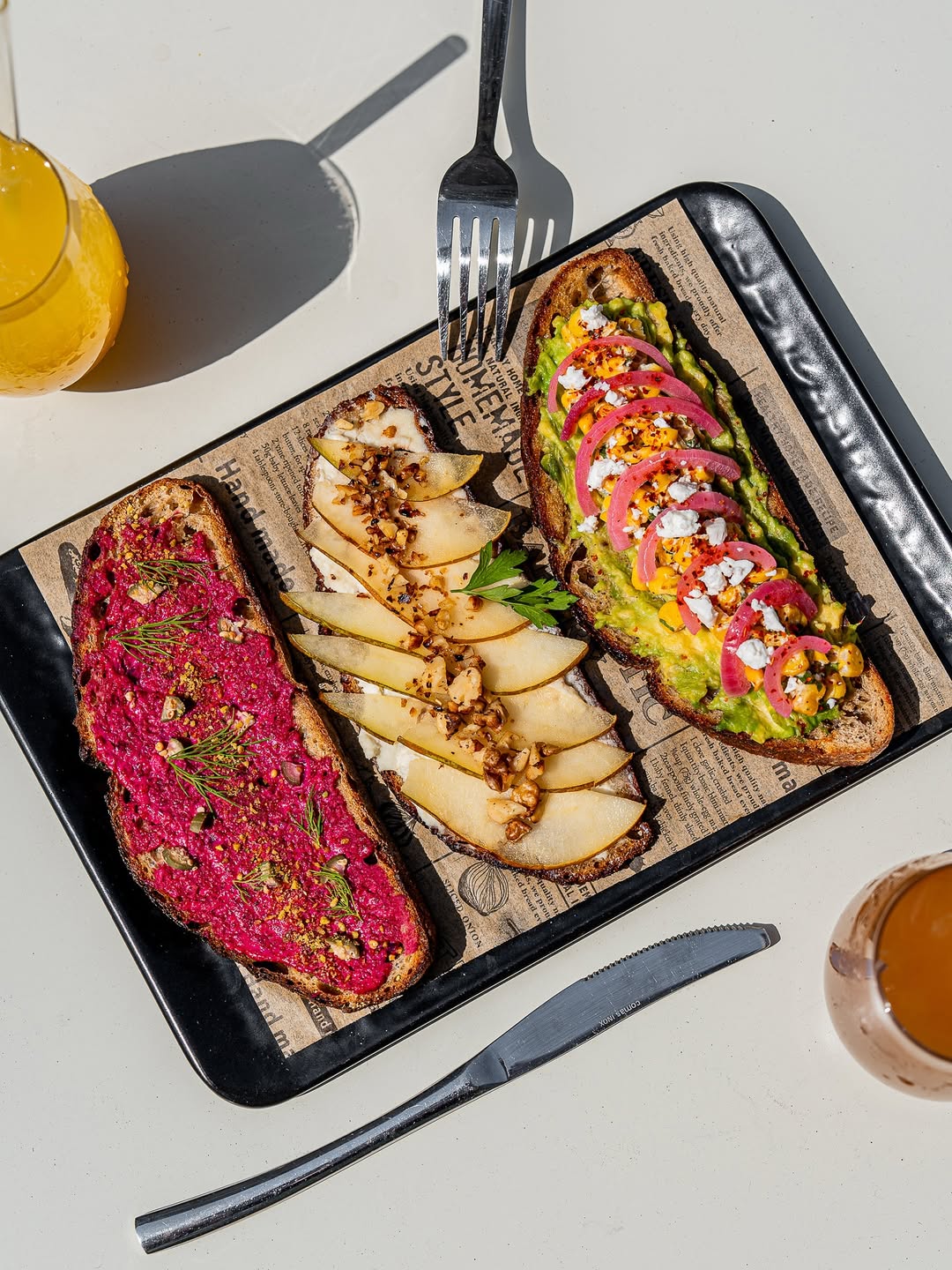 مناقيش على الطريقة الفلسطينية في مطعم سْنوز