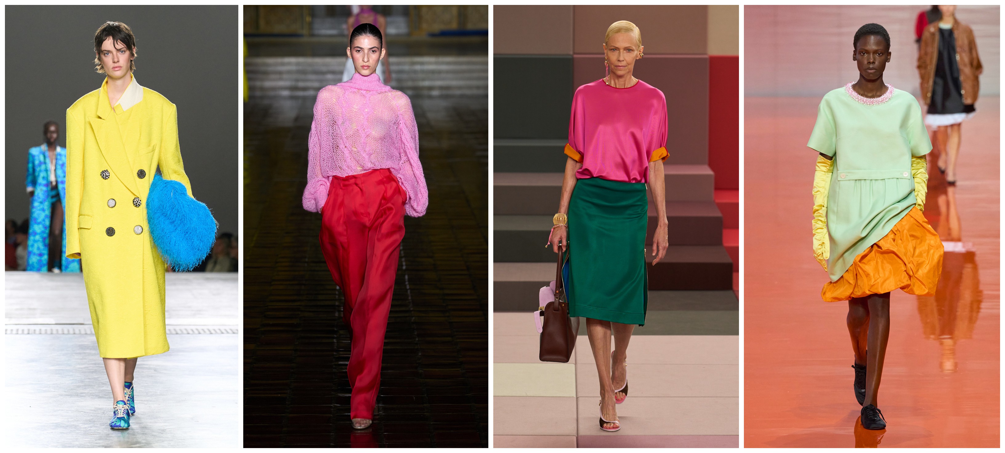 موضة تضارب الألوان من برادا، فندي، برابل غورنغ ودريز فان نوتن