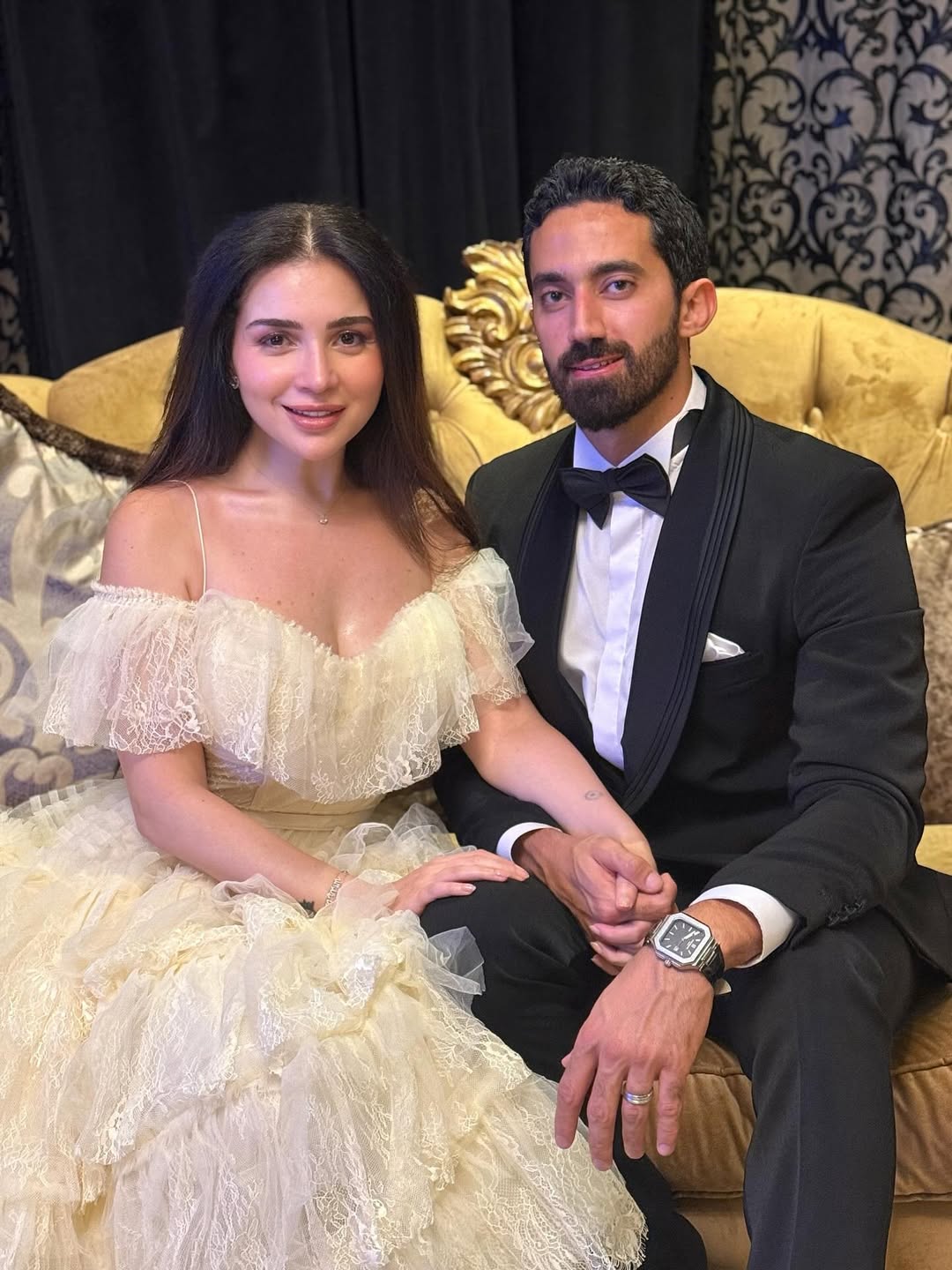 مي عز الدين وزوجها