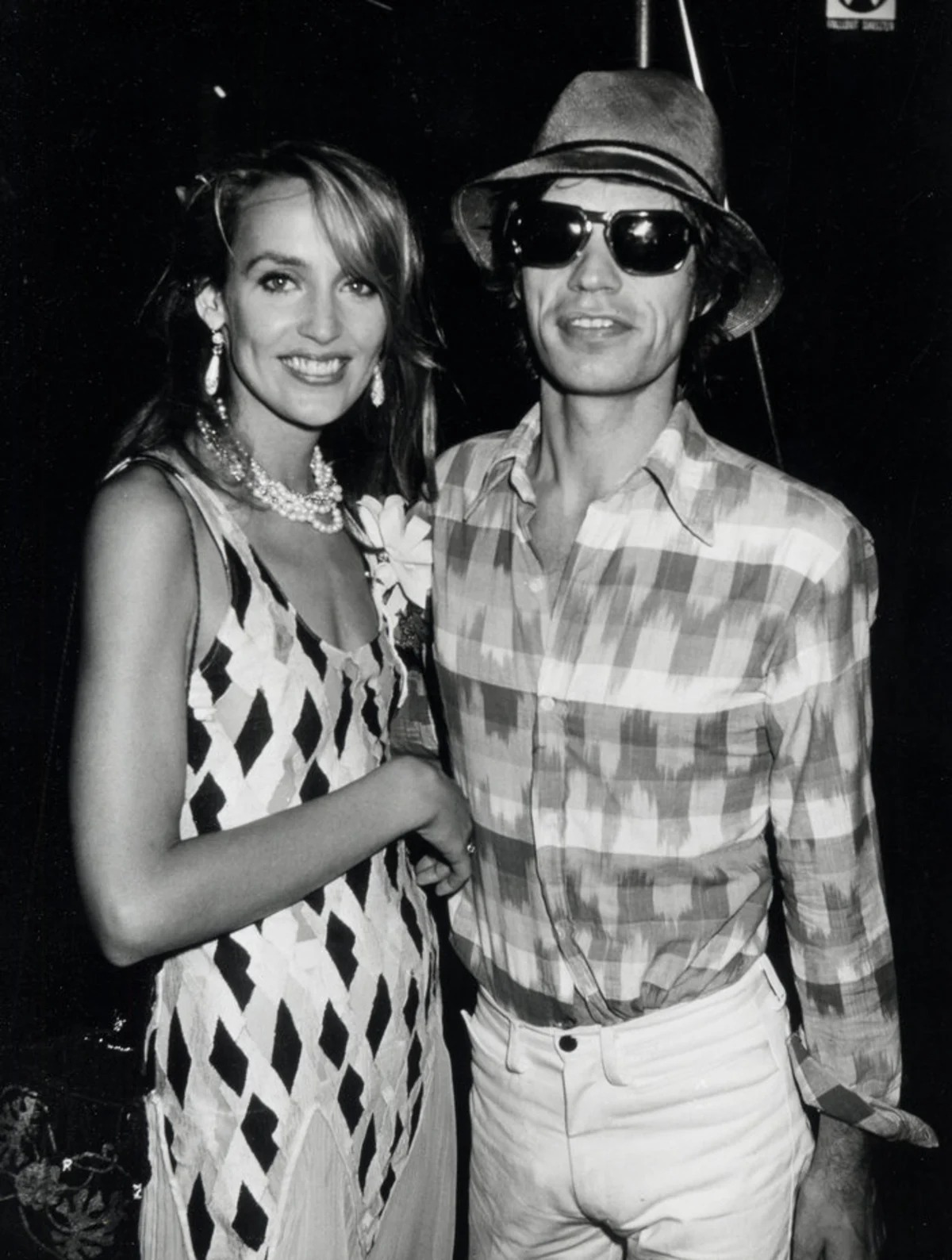 ميك جاغر Mick Jagger وجيري هول Jerry Hall