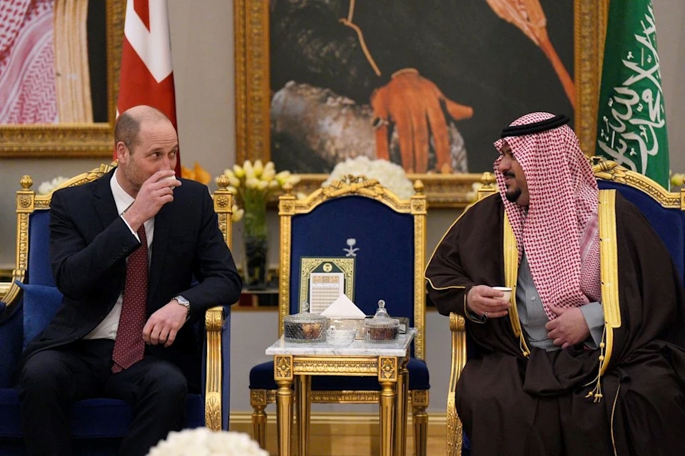 نائب أمير الرياض استقبل أمير ويلز