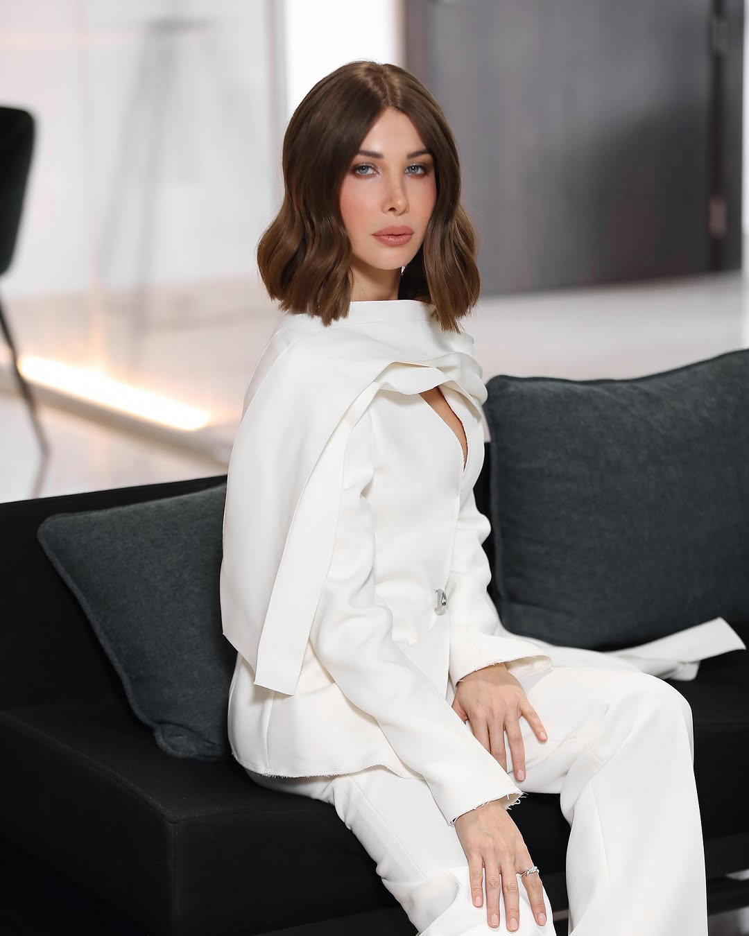 نانسي عجرم بمكياج بني