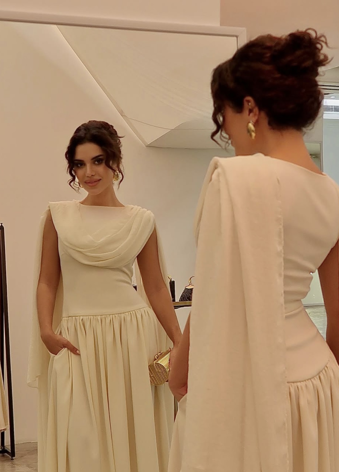 نجود الرميحي ترتدي فستان من Abadia