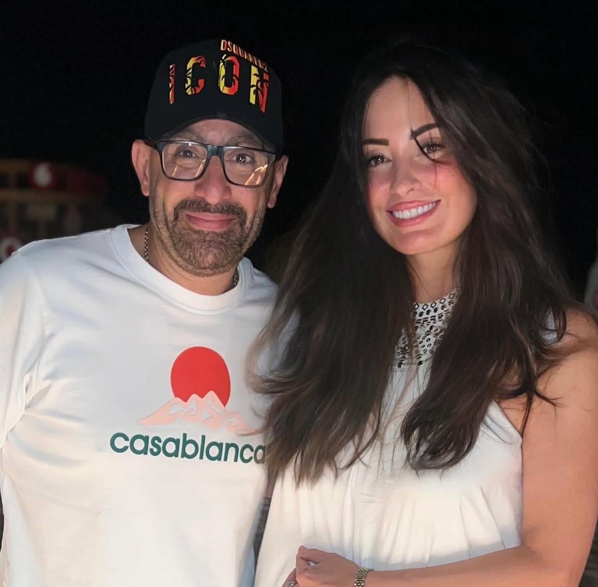 الممثلة المصرية نرمين الفقي مع الفنان أحمد السقا