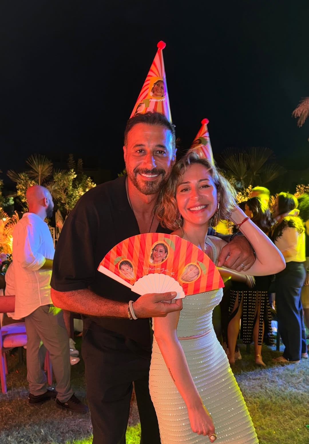 منة شلبي في حفل عيد ميلادها