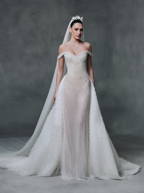 نعومة فستان زفاف مجموعة La Mariée  ربيع 2027