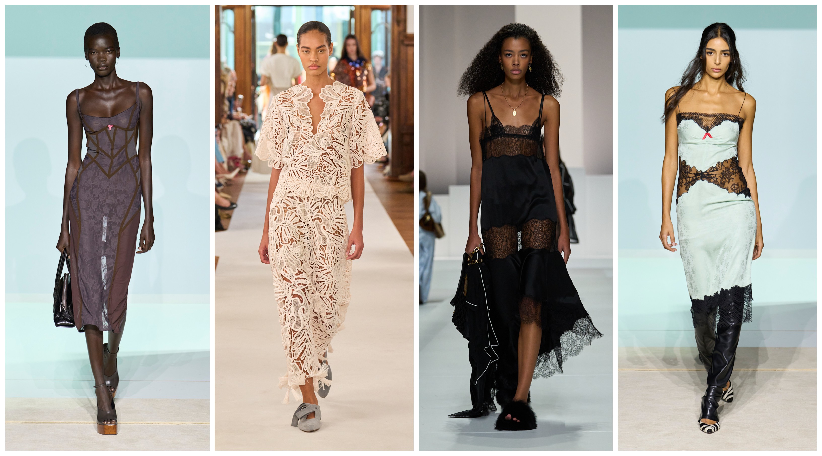 نعومة قماش الدانتيل من اتيكو، دولتشي أند غابانا، اولا جونسن