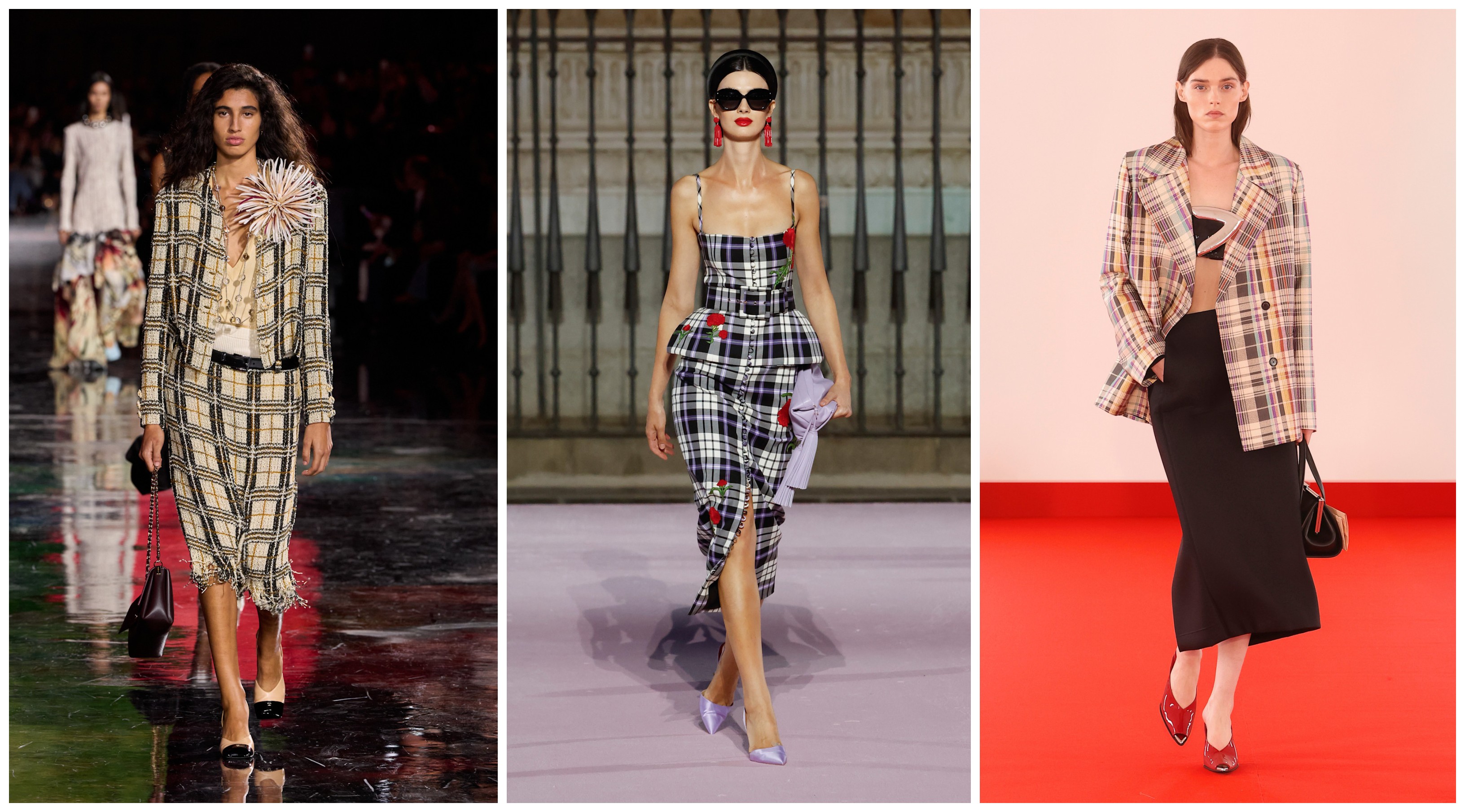 نقشة المربعات الكبيرة من براندن ماكسويل، كارولينا هيريرا وشانيل