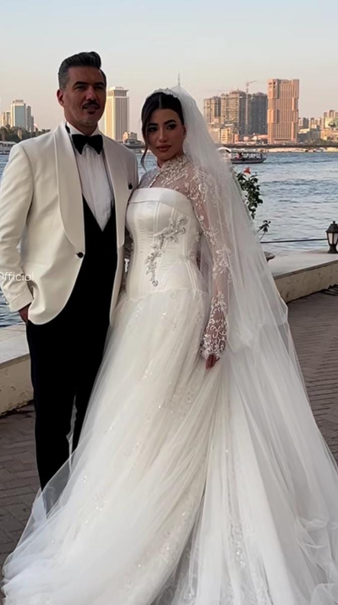 هايدي موسى بفستان الزفاف