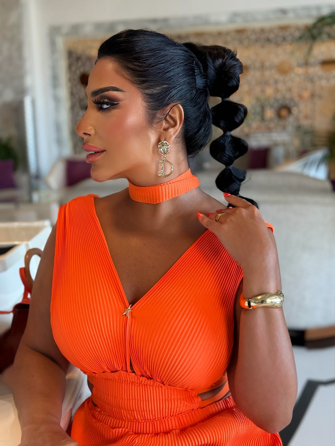 هدى حمدان.. ضفيرة الفقاعات (Bubble Ponytail) الخيار الأكثر عملية