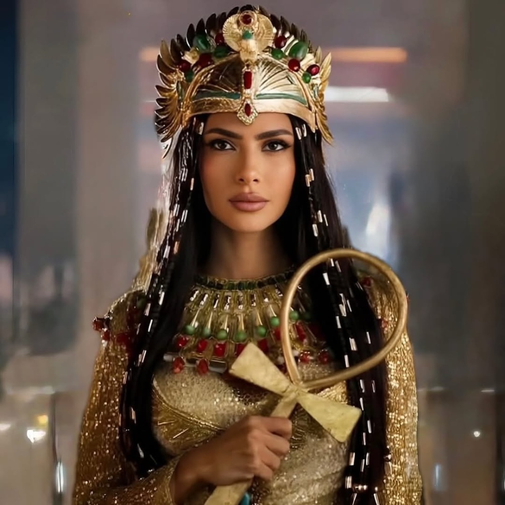 إطلالة هدى المفتي بجمال فرعوني خاطف