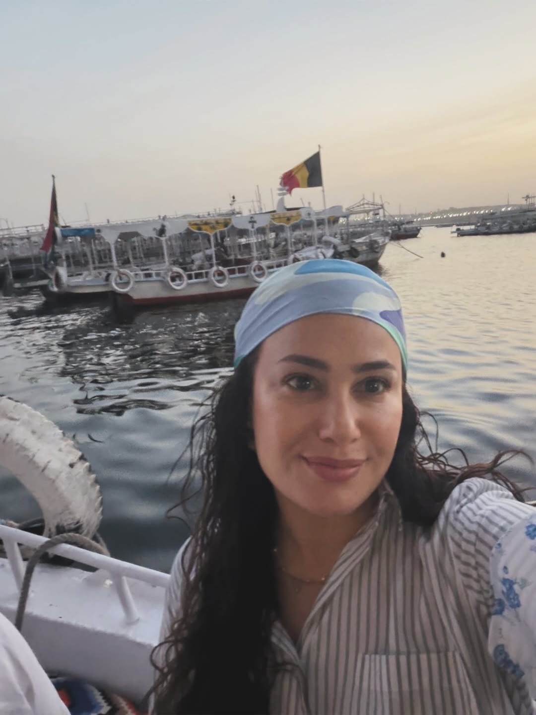 هند صبري في رحلة نيلية