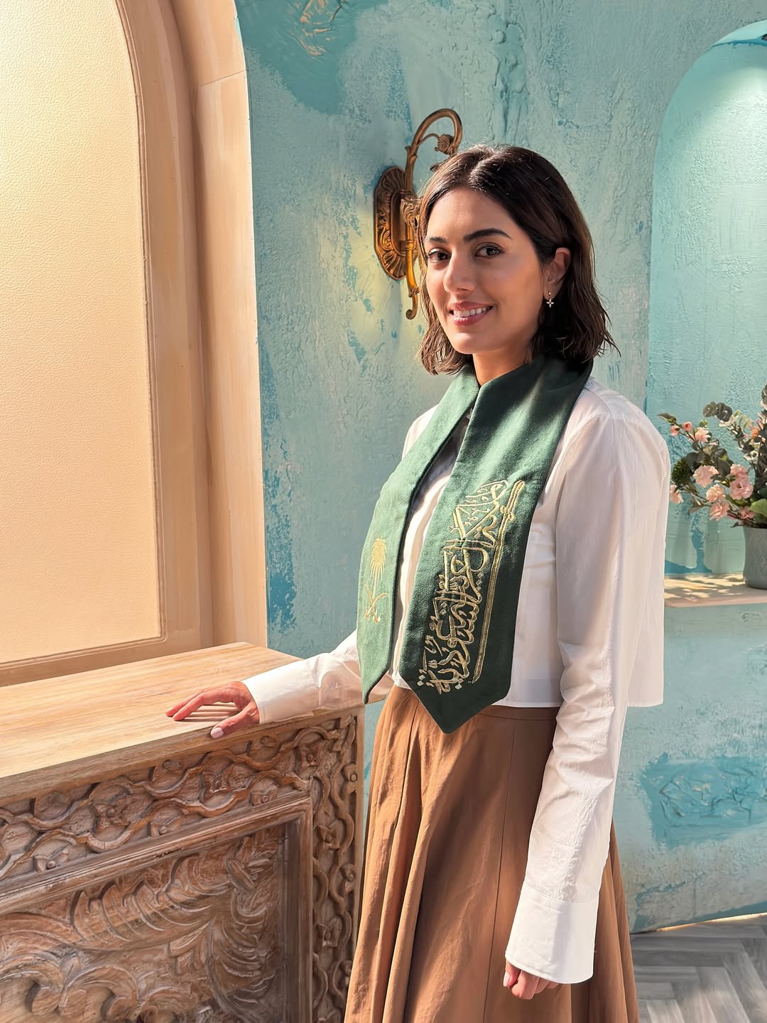 هيا عبدالسلام تحتفل باليوم الوطني السعودي الـ95