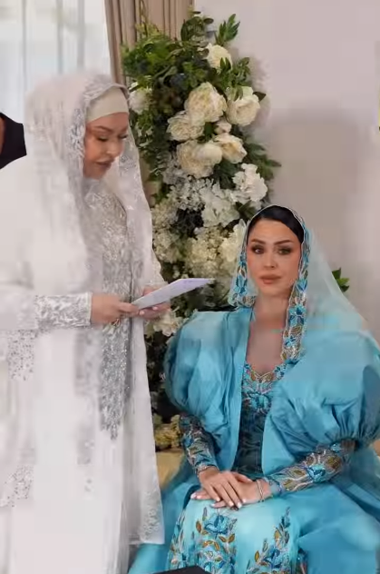هيا كرزون في حفل عقد قرانها