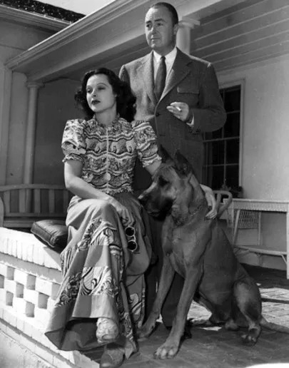 هيدي لامار Hedy Lamarr وفريدريك ماندل Friedrich Mandl