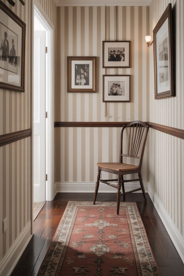 ورق الجدران في الممرات من الأفكار الرائعة لإضفاء طابع بصري مميز