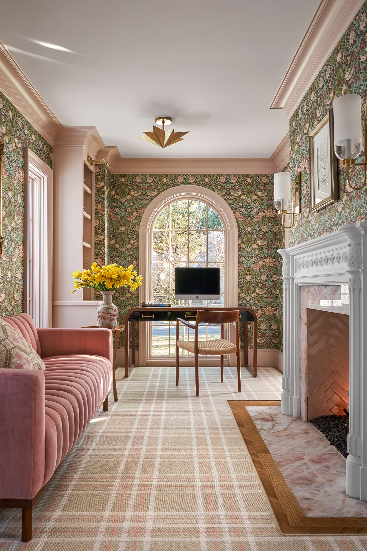 ورق الجدران يعمل بشكل رائع في غرف المعيشة