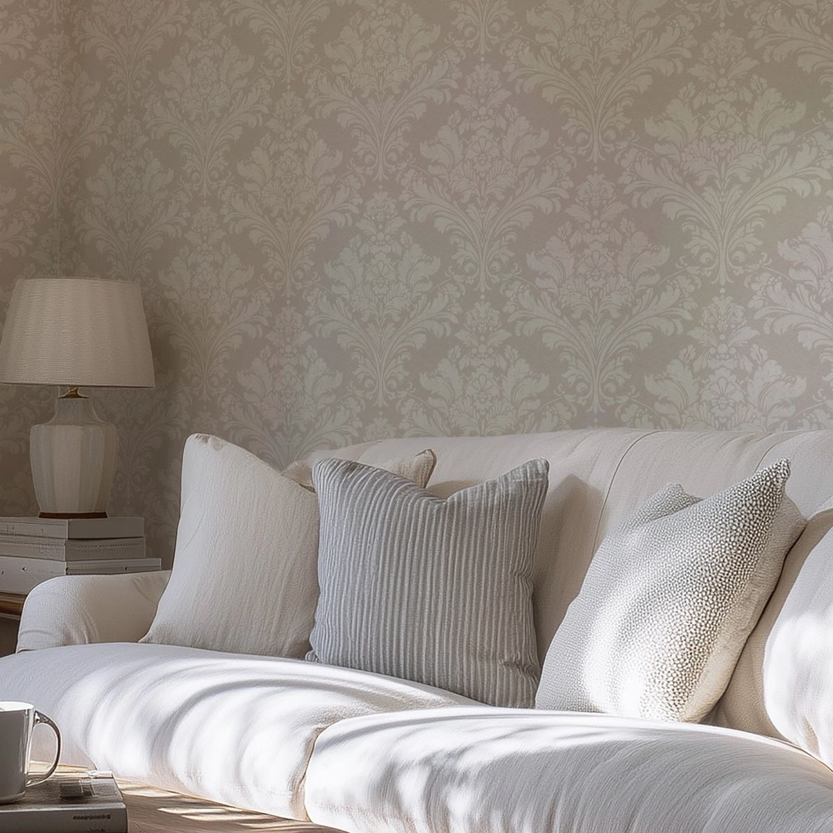 ورق حائط بنقشة الداماسك