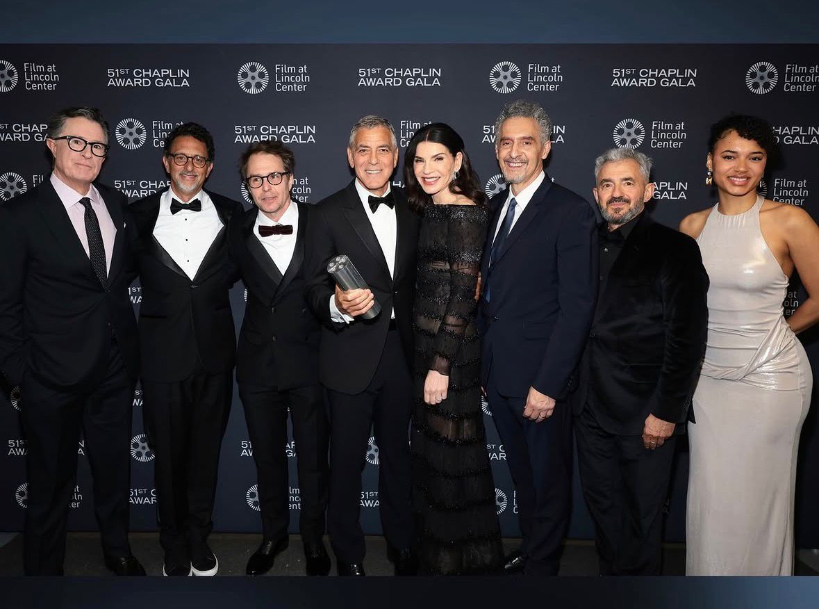 زملاء ونجوم سابقين لكلوني احتفلوا معه بجائزة تشارلي تشابلين