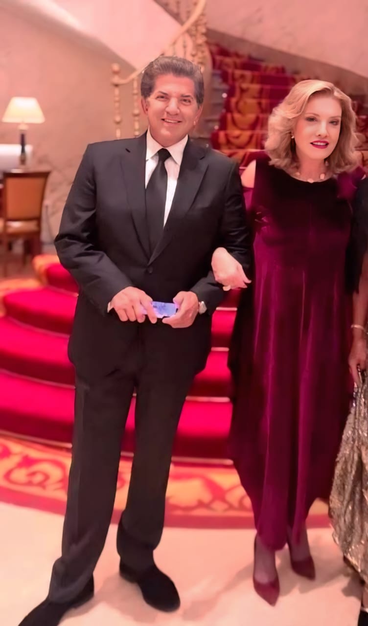 وليد توفيق وزوجته جورجينا رزق