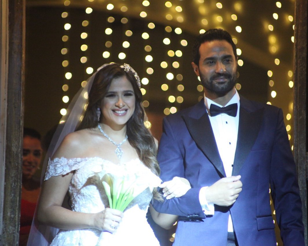 ياسمين عبدالعزيز بفستان العروس في مسلسل "ونحب تاني ليه"