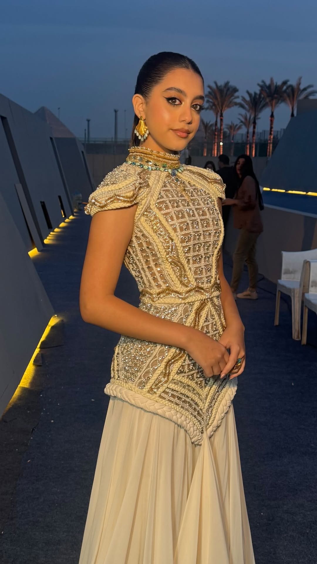  ياسمينا العبد بطابع ملكي مستوحى من الحضارة الفرعونية