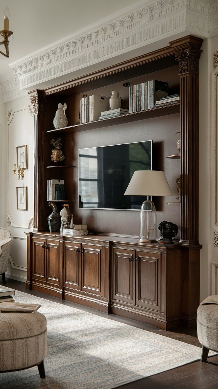 يستمر الخشب الغني الداكن في كونه رائجًا، فخمًا وأنيقًا