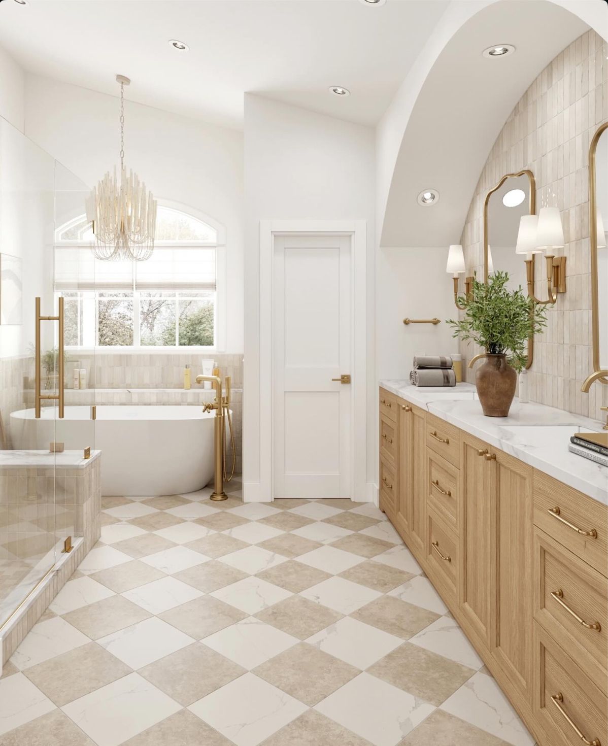 يمكن المزج بين أشكال وألوان مختلفة لابتكار تصميمات جديدة، مثل نمط المربعات
