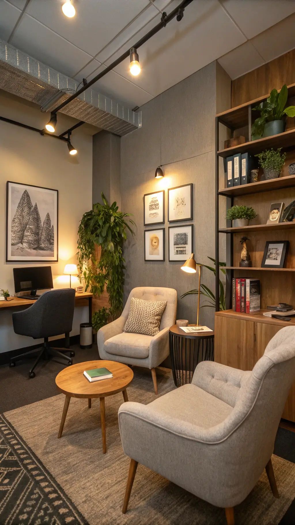 يمكن لزوج من الكراسي موجهة نحو بعضها البعض أن يخلق ركنًا للحديث