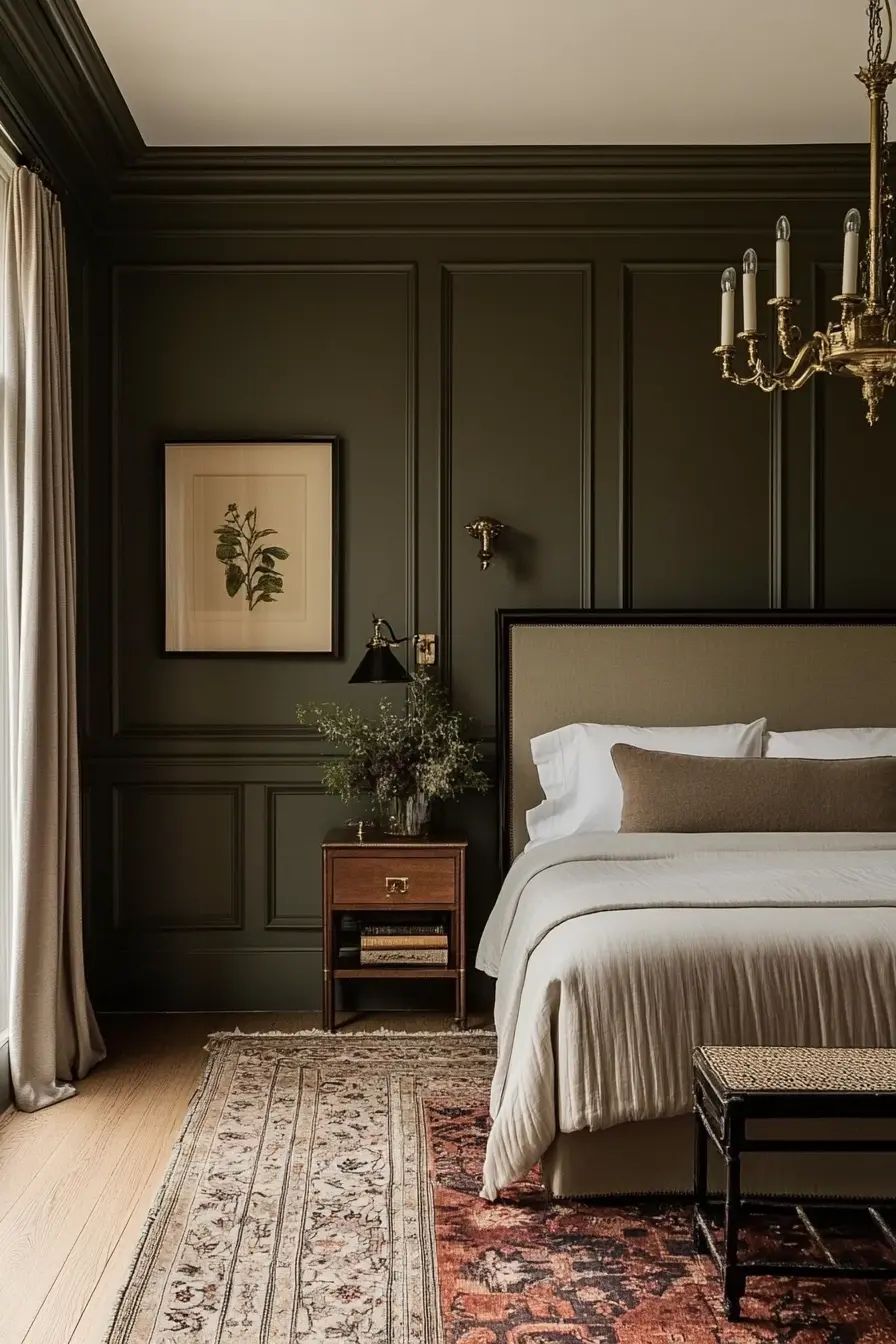 يمكن للألوان الداكنة أن تمنح هذه المساحات المحدودة إحساسًا أكبر بالاتساع