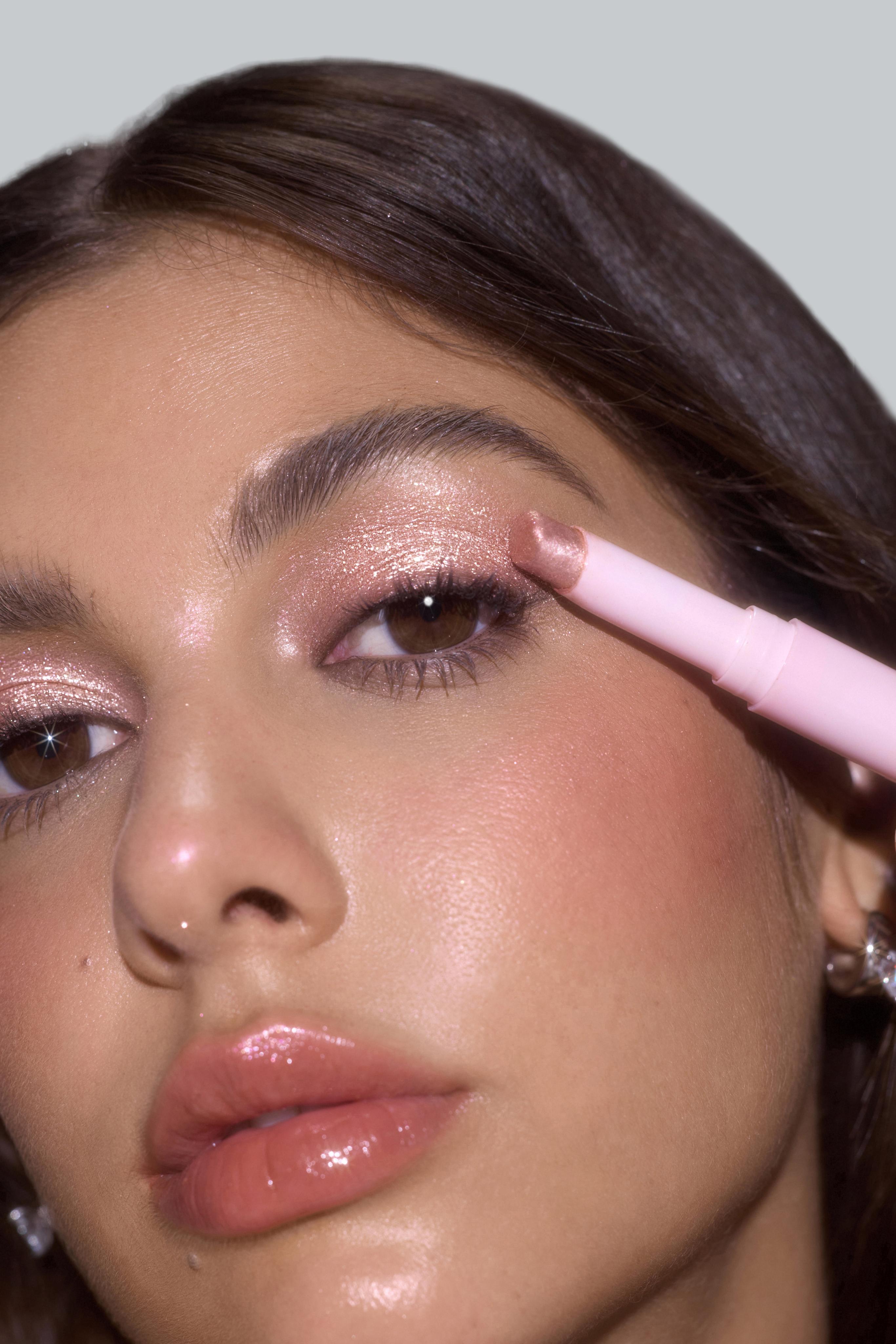 1 رئيسية قلم عيون SHEGLAM Crystal Jelly Glaze Stick درجة Petal Luxe