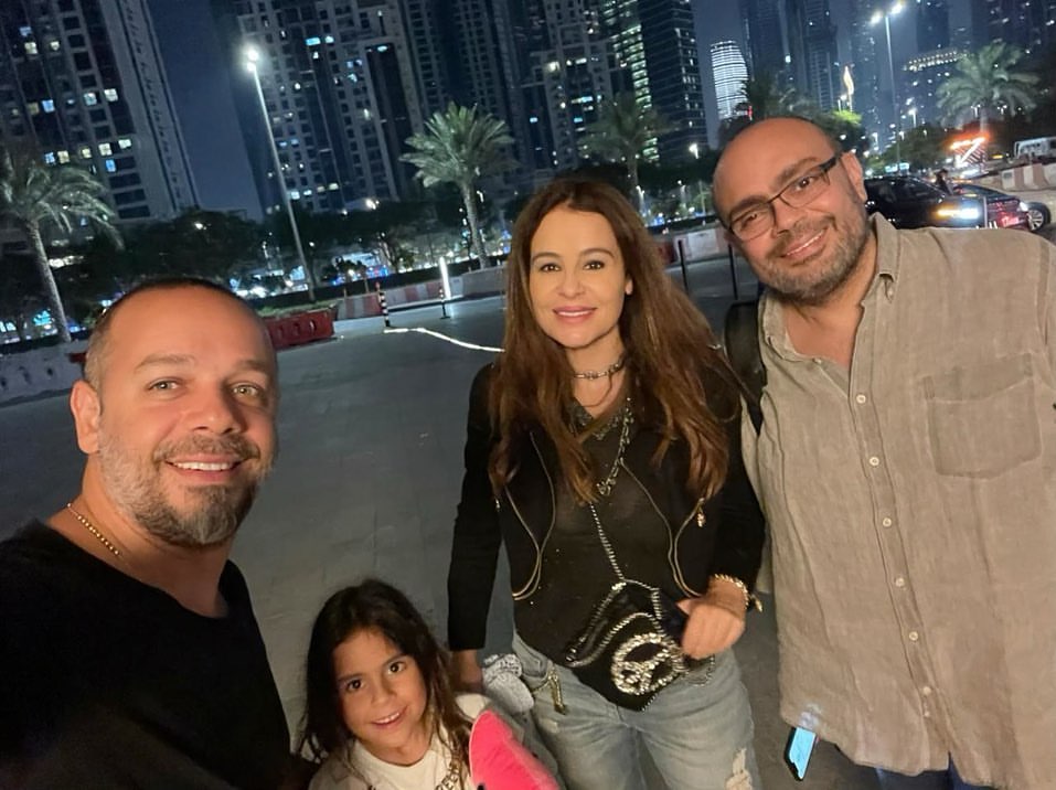 كارول سماحة وزوجها الراحل وليد مصطفى