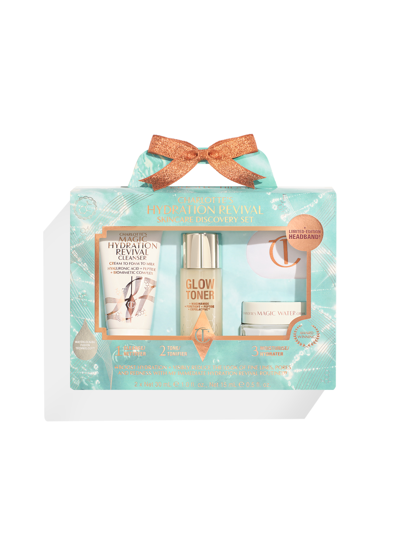 طقم HYDRATION REVIVAL SKINCARE DISCOVERY SET من شارلوت