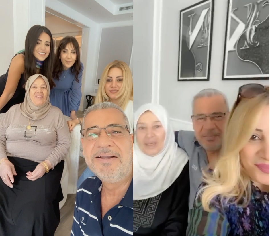 مي الخطيب ووالدة زوجها مصطفى الآغا