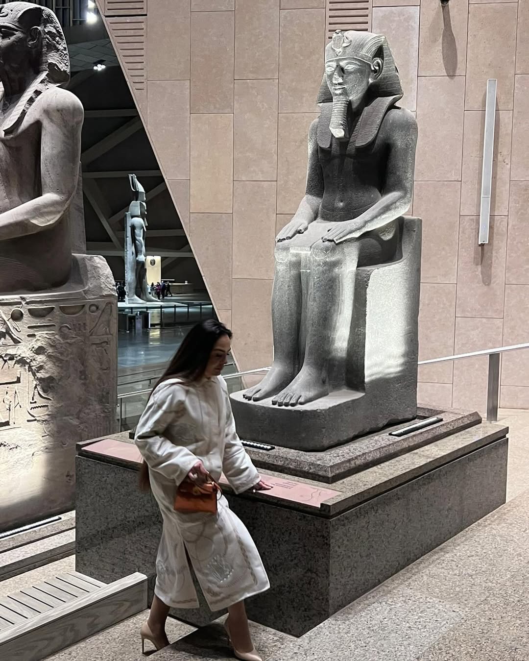 شريهان في المتحف المصري الكبير