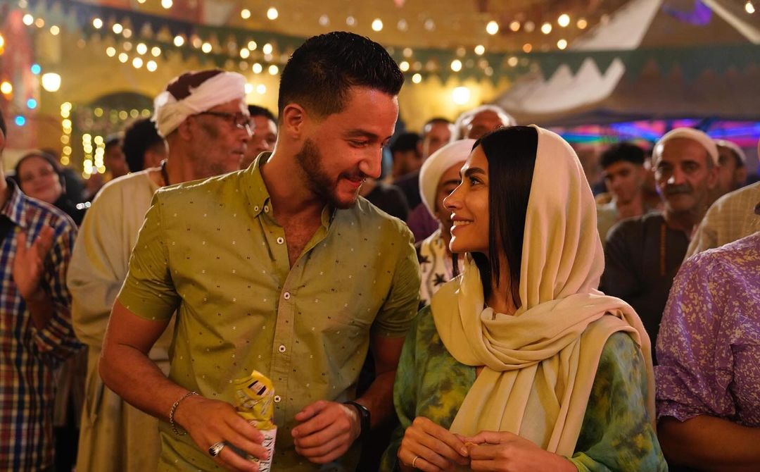 هدى المفتي وأحمد مالك في مسلسل "مطعم الحبايب"